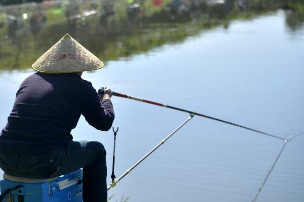 用手竿钓鲈鱼时的打窝方法，一般不用打窝、直接将活虾和小鱼作为钓饵即可