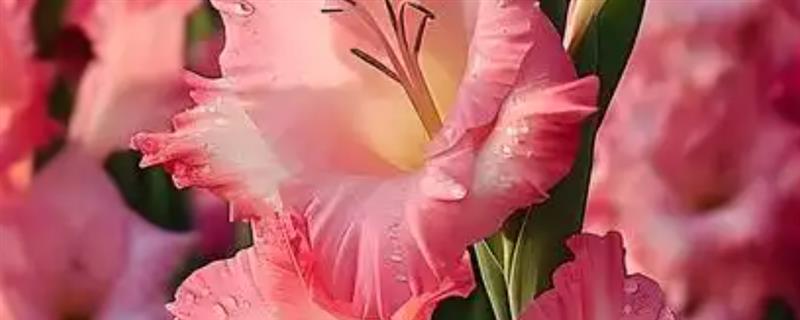 粉剑兰有什么花语，代表爱恋、怀念、节节高升