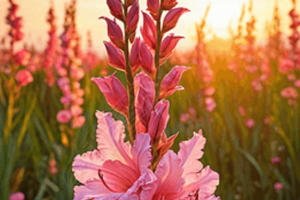 粉剑兰有什么花语，代表爱恋、怀念、节节高升