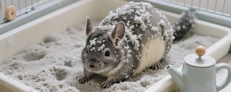 龙猫屁股毛发变黄了怎么处理，可以用温热的毛巾擦掉