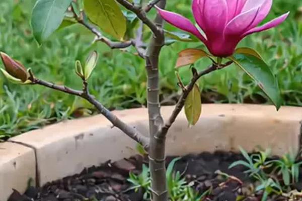 玉兰花叶子发黄如何解决，土壤呈碱性时可以使用硫酸亚铁