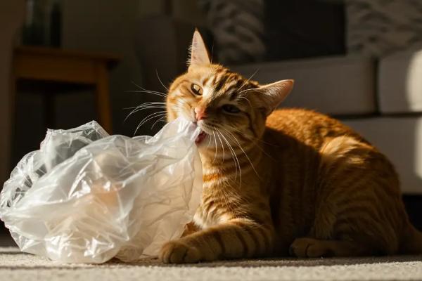 猫吃塑料袋是不是异食癖，除了异食癖还有很多因素也会导致它乱吃东西