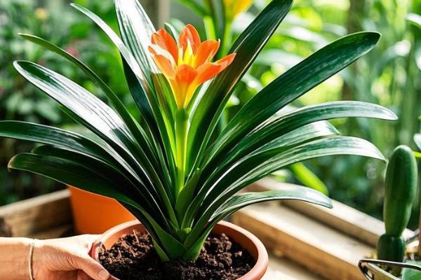 君子兰的移植栽培方法，移栽后一定要浇灌一次定根水
