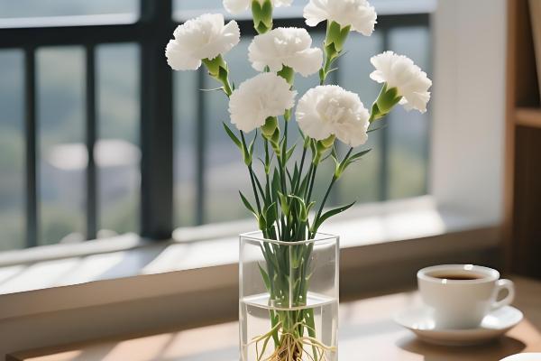 康乃馨枝干枯了怎么办,缺光时转移到向阳处会恢复生长