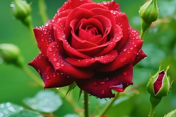 玫瑰花的开花时间，花期为每年5-6月份