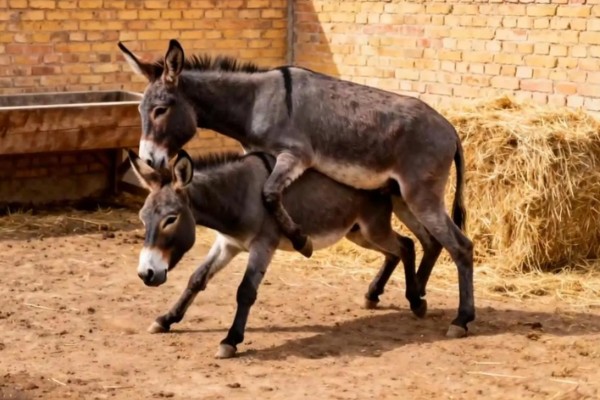 毛驴的繁殖方法，分为自然交配和人工授精