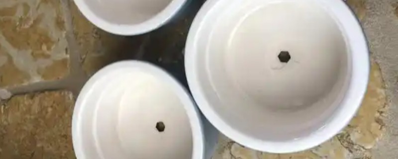 怎么给花盆打孔，用水浸泡并晾干后再用钉子打孔